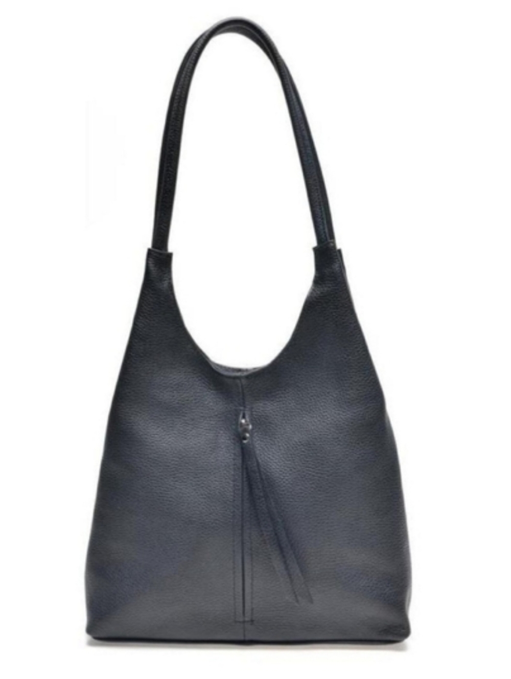 Isabella Rhea Black Leather Shoulder Bag